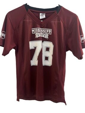 Kids Mississippi State Bulldogs Football Jersey. Size M (8/10)